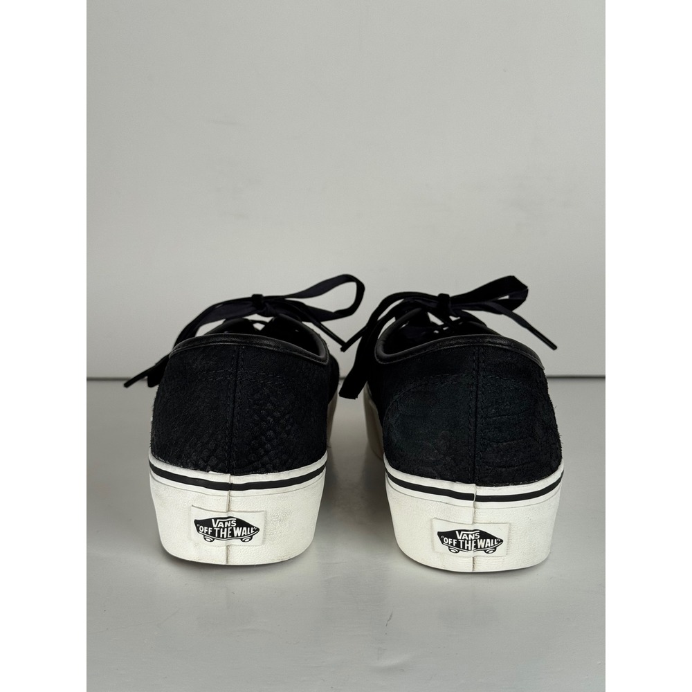 Vans Authentic Platform 2.0 Black Snakeskin Casual Comfort Shoes W-9.5 M-8 - Picture 6 of 8